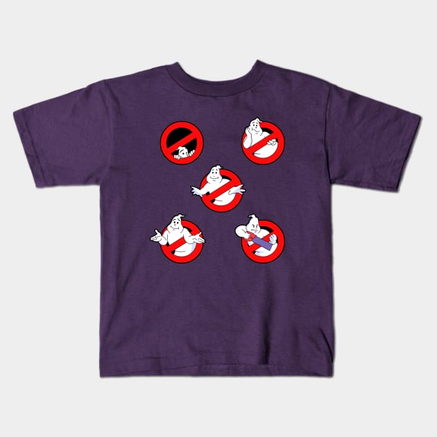 And Now Back To The Real Ghostbusters Logos Kids T-Shirt by RobotGhost